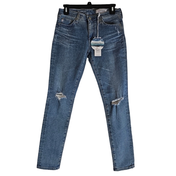 Adriano Goldschmied AG-ED The Legging Super Skinny Ankle Blue Jeans 27 NWT - Picture 1 of 8